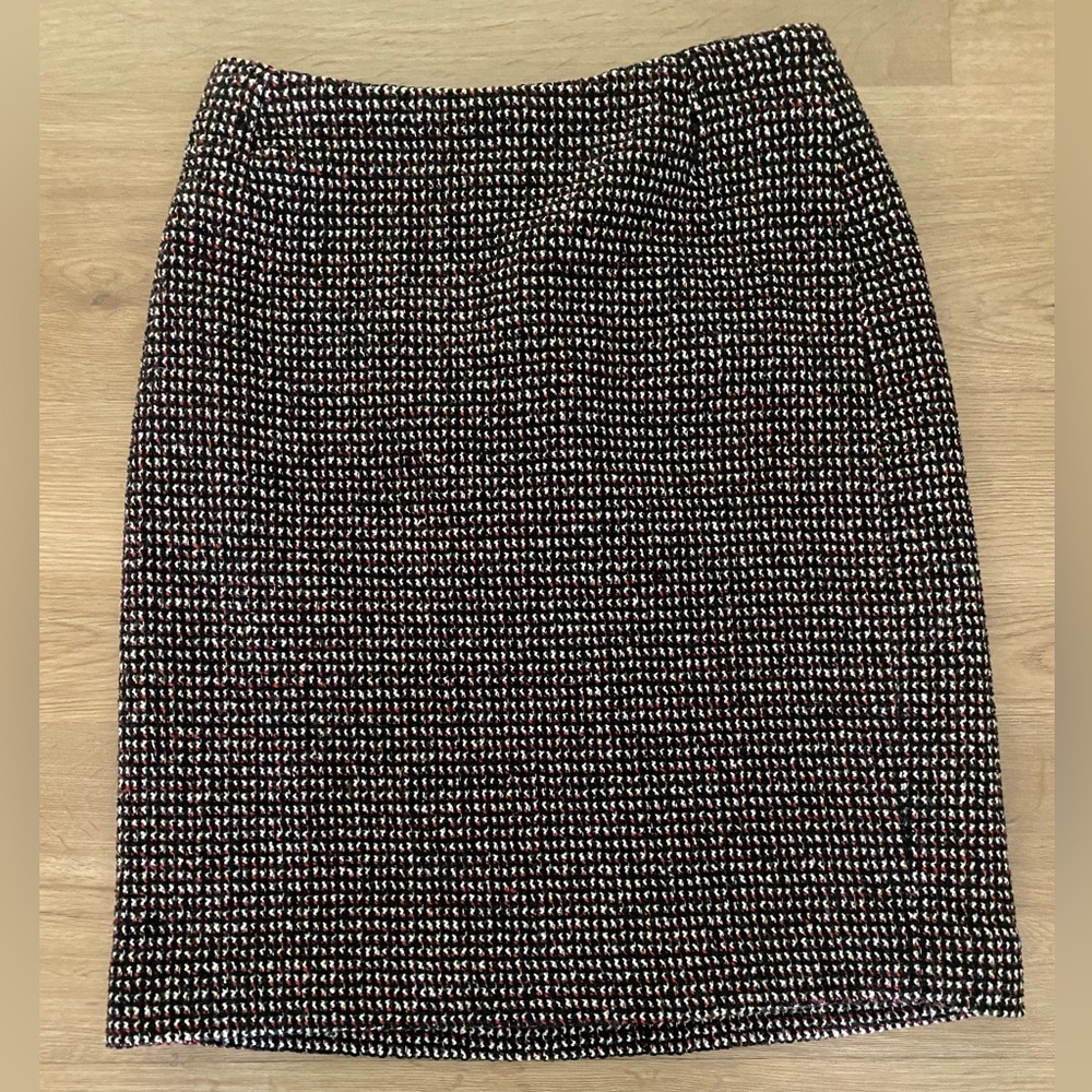 DONNA KARAN Essentials Woven Will Straight Pencil Skirt Size 4